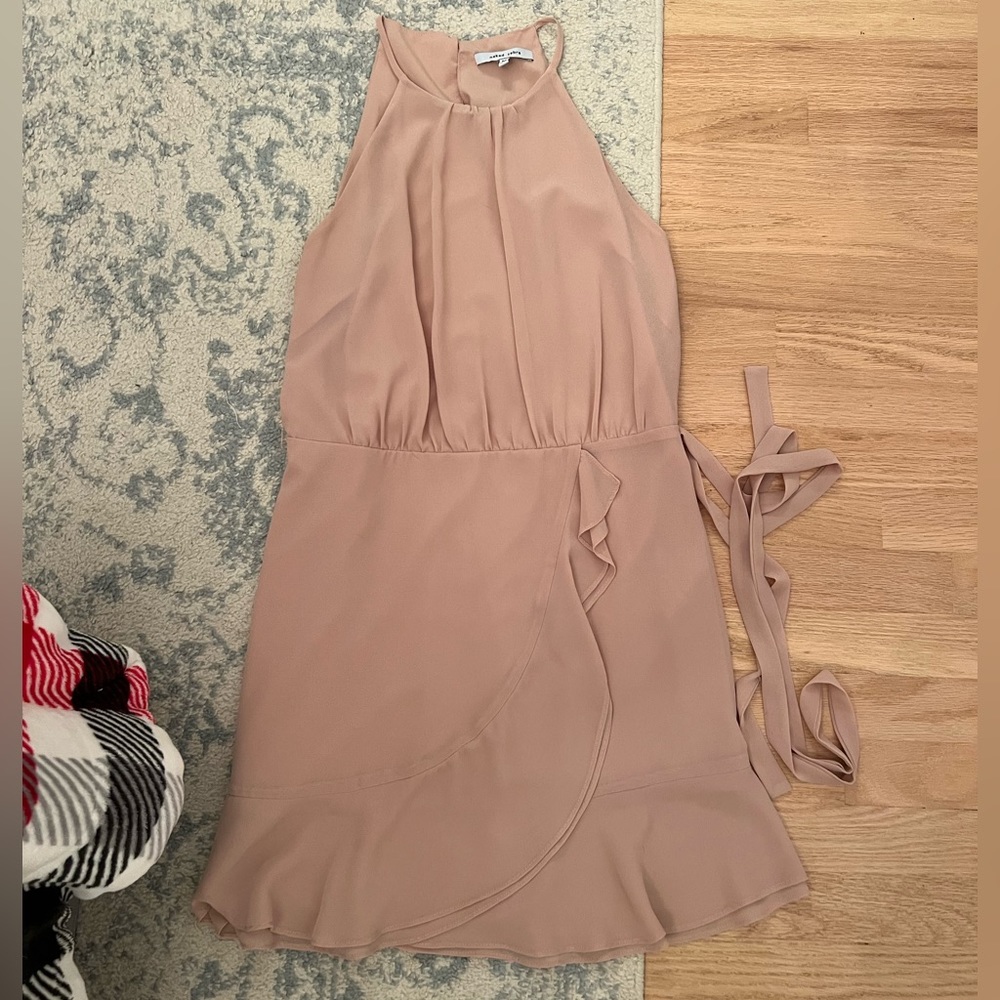 Lulus Nude halter dress